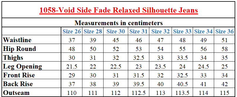 1058-Void Side Fade Relaxed Silhouette Jeans