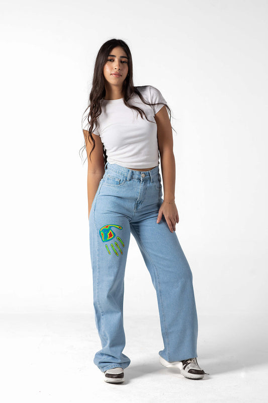 Retro Splash Hand Painted Jeans