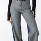 Contrast Tuxedo Stripe High-Rise Jeans