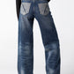 Contrast Tuxedo Stripe High-Rise Jeans