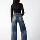 Contrast Tuxedo Stripe High-Rise Jeans