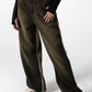 Eclectic Olive-Coffee Racer Stripe Jeans