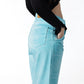 Sky Blue Wide-Leg Carpenter Jeans