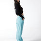 Sky Blue Wide-Leg Carpenter Jeans