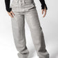 Sleek Urban Cargo Jeans in Cool Grey