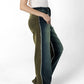 Olive & Denim Contrast Stitch Wide-Leg Jeans