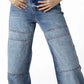 Retro Reinvented Red Threads Wide-Leg Denim Jeans