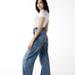 Retro Reinvented Red Threads Wide-Leg Denim Jeans