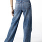 Retro Reinvented Red Threads Wide-Leg Denim Jeans