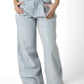 Iridescent Glow Wide-Leg Jeans