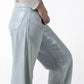 Iridescent Glow Wide-Leg Jeans