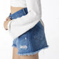 Chic Distressed Denim Cut-Offs Short