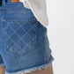 Chic Distressed Denim Cut-Offs Short