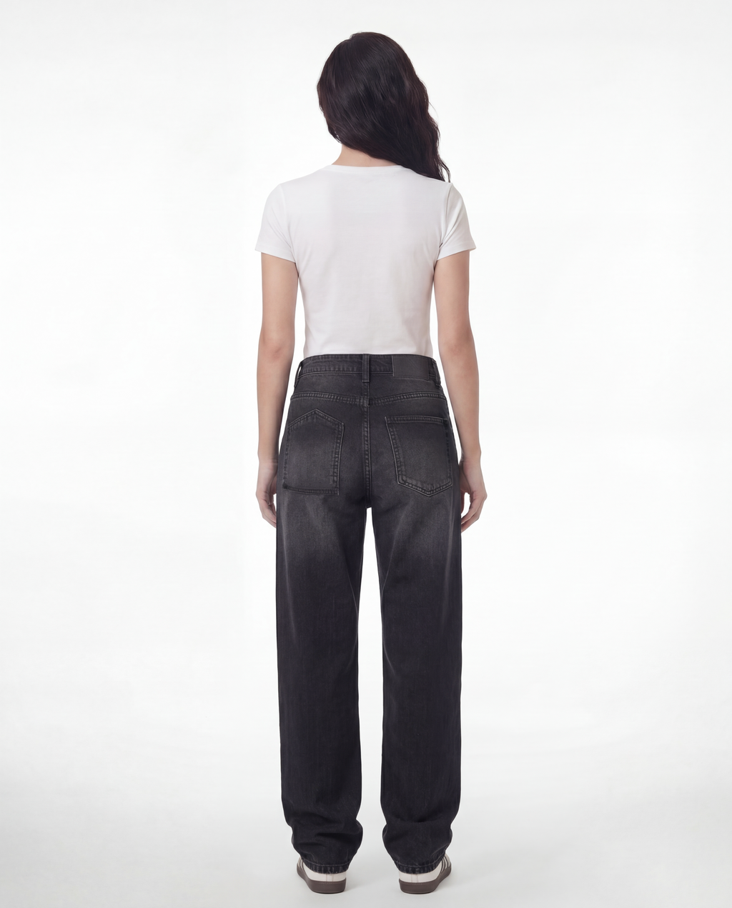Straight Flipped Pocket — Lace Ripple Black 1086