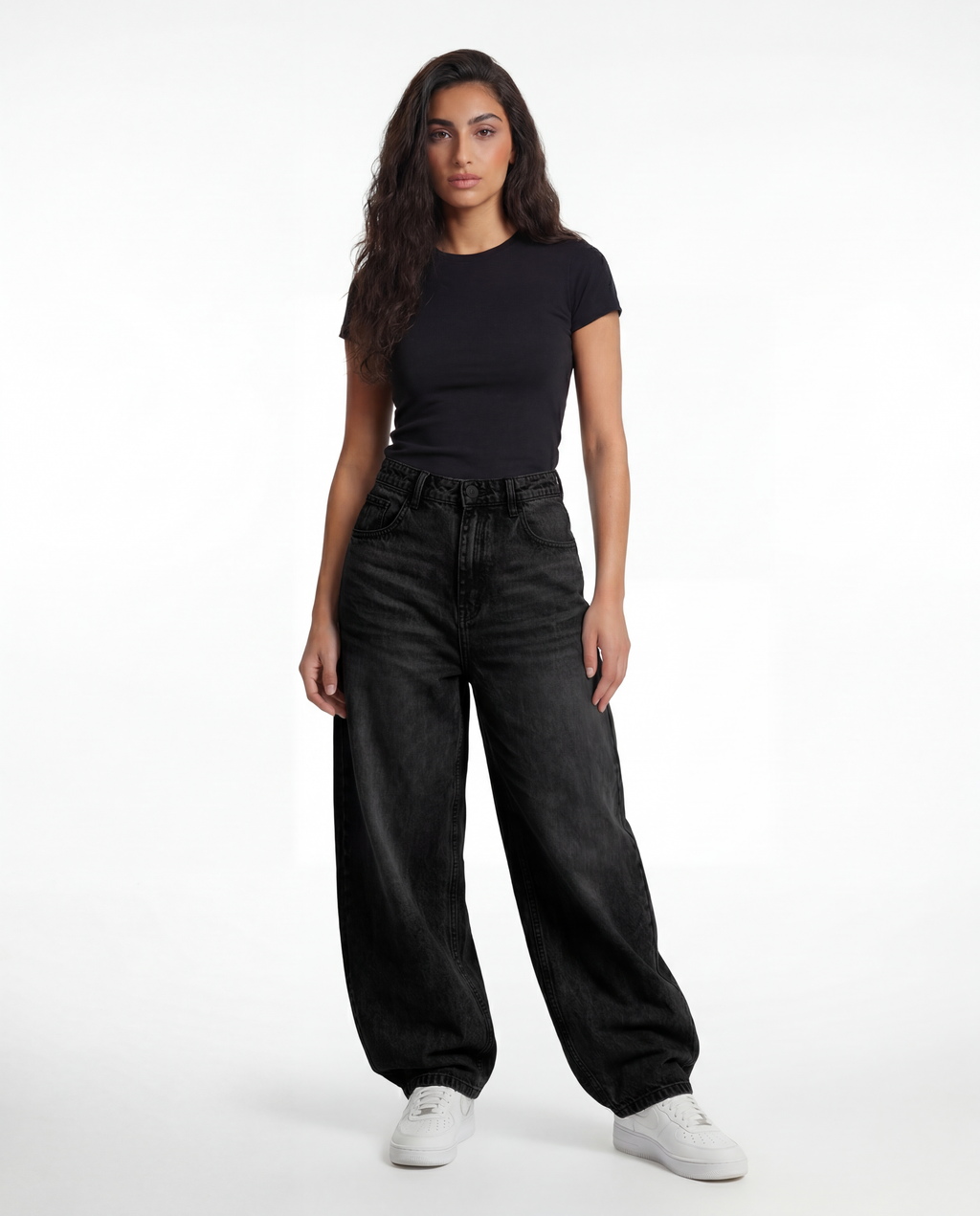 Baggy Fit Denim – Raw Black 1107