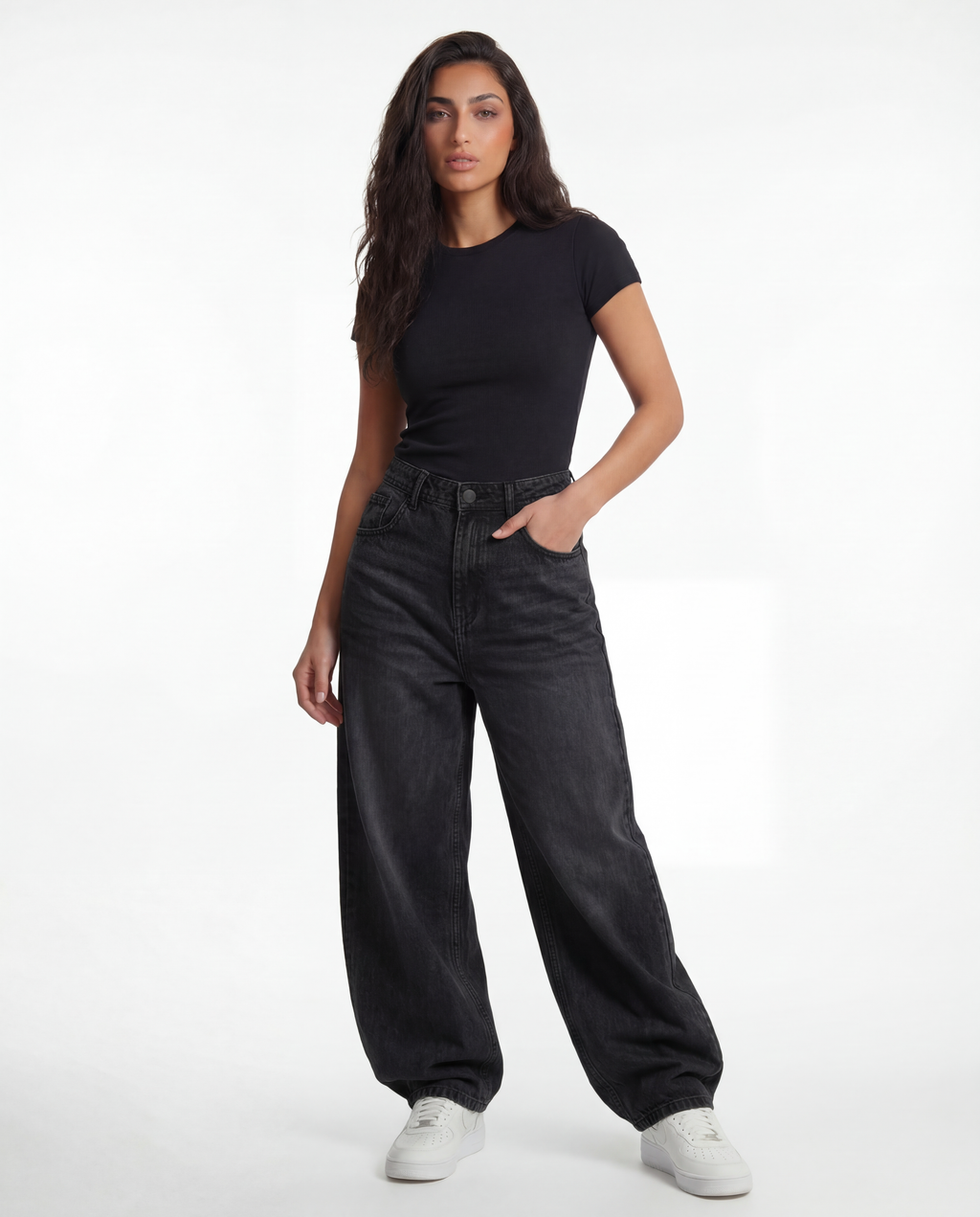 Baggy Fit Denim – Raw Black 1107
