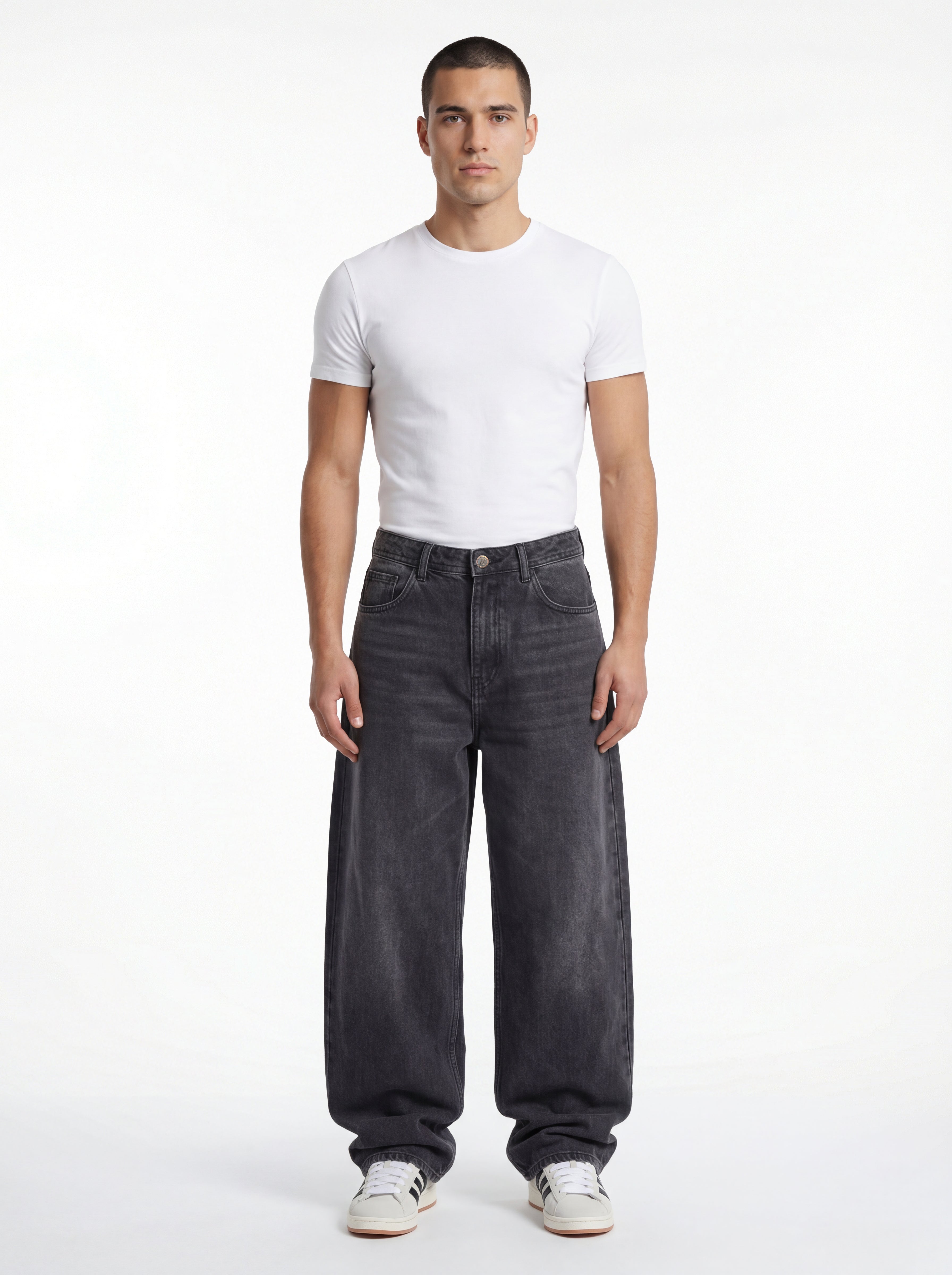 Baggy Fit Denim – Faded Grey 1105