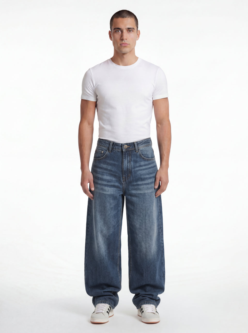 Baggy Fit Denim – Faded Indigo 1108
