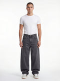 Baggy Fit Denim – Graphite Grey Stitch 1137