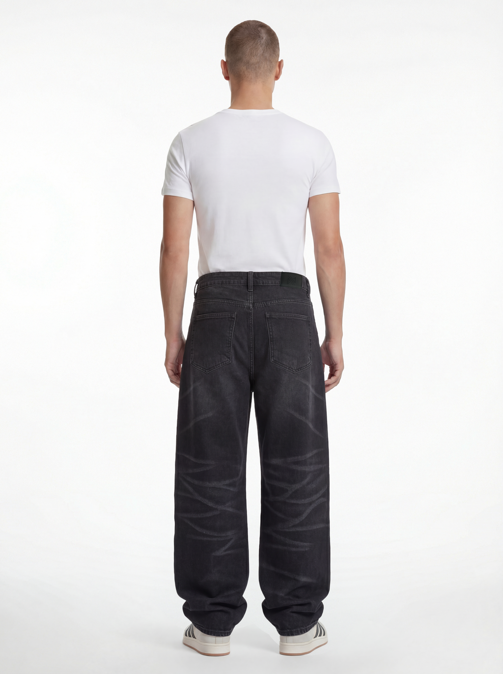 Baggy Fit Denim – Faded Black 1109