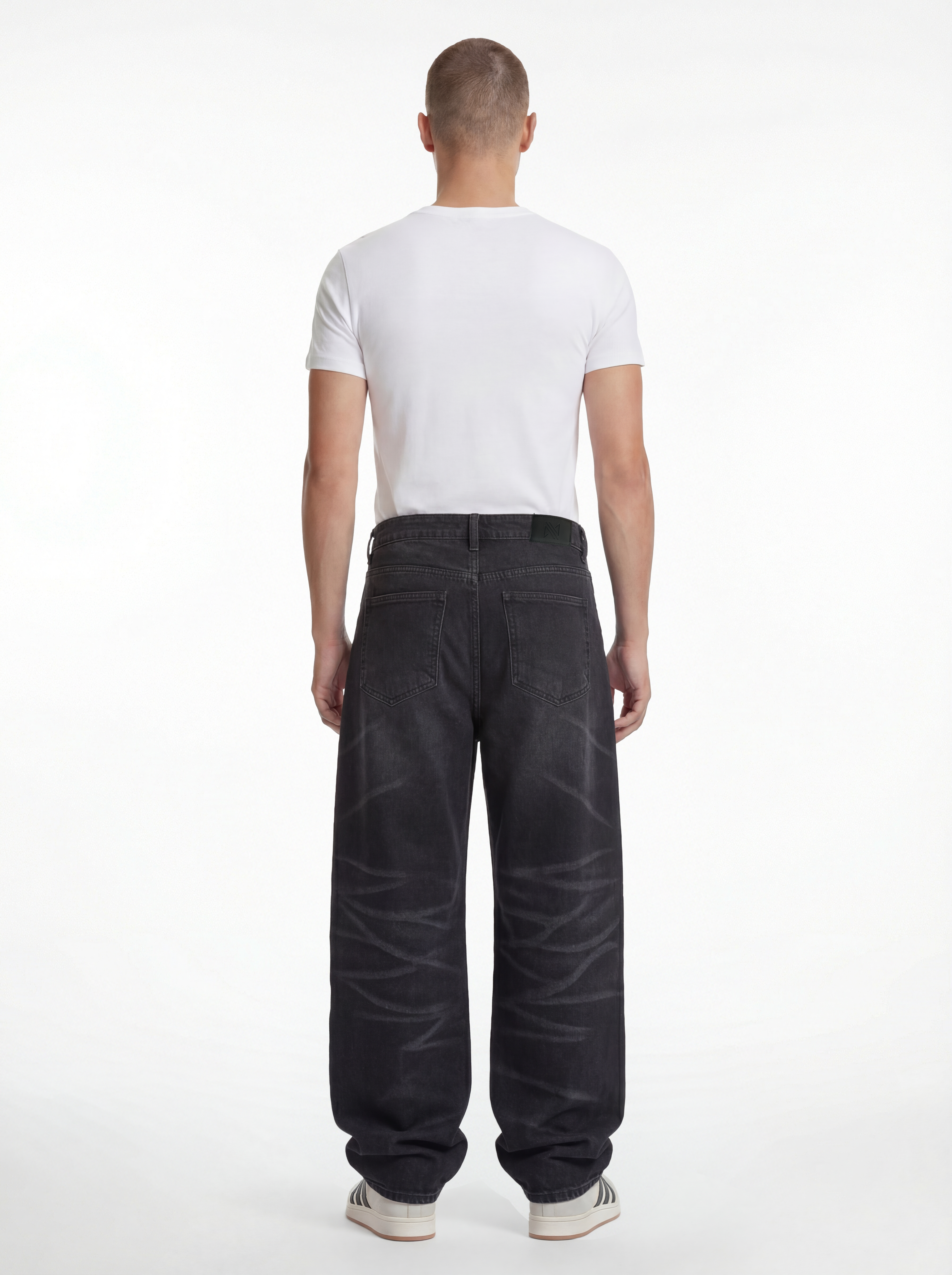 Baggy Fit Denim – Faded Black 1109